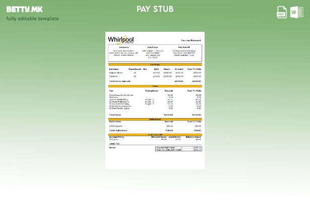Модерен стил USA Whirlpool Corporation за комерцијална компанија за плаќање шабл